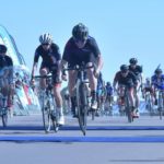 Riders gunning for the line towards the finish of the 947 Cycle Challenge today. Photo: Telkom 947 Cycle Challenge