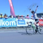 Carla Oberholzer was delighted to end her highly successful season with a victory at one of the country's "big three" classics, the 947 Cycle Challenge today. Photo: Supplied