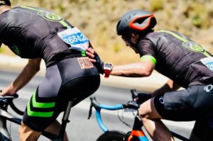 Teammates support each other at the Double Century