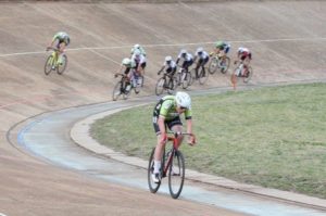Riders moving around the bend of the track at the Joburg Grand Prix. Photo: Cycle Nation