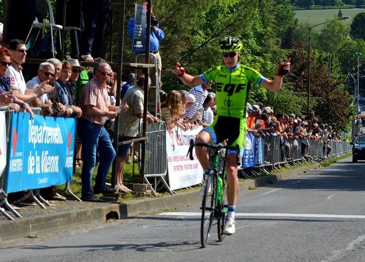 Morne van Niekerk pictured in action for the French-based Sud Ouest Cycliste Formation-Team Christian Magimel earlier this year. Photo: Amelie Barbotin