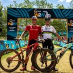 Simon Andreassen (left) and Alan Hatherly won stage three, but finished second overall in the Wines2Whales Shiraz. Photo: Nick Muzik