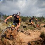 South Africa's Timothy Hammond (front) and Alan Gordon finished third on stage four of The Pioneer