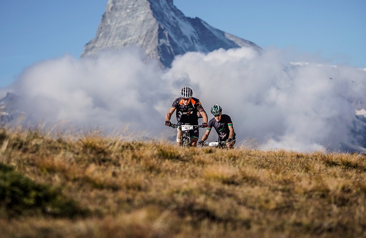 South Africa's Timothy Hammond (front) and Alan Gordon (back) finished second on the 79km third stage of The Pioneer today. Photo: Supplied