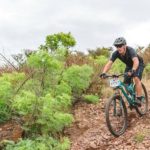 A rider moving down a rocky descent during the sixth Trailseeker Series event. Photo: Facebook/Nissan Trailseeker