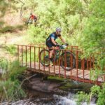 A rider moving over a bridge during the sixth Trailseeker Series event. Photo: Facebook/Nissan Trailseeker