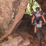 A rider moving through a cave tunnel during the sixth Trailseeker Series event. Photo: Facebook/Nissan Trailseeker