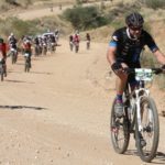Riders moving along a windy section during the Desert Dash. Photo: Gondwana Collection Namibia