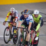 Martin van Wyk (front) finished third overall in the masters SA National Omnium Championships yesterday. Photo: Michelle Otto