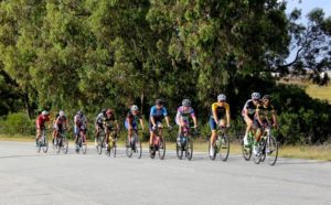 Riders stringing out during the road race at the Festival of Cycling. Photo: East Cape Cycling