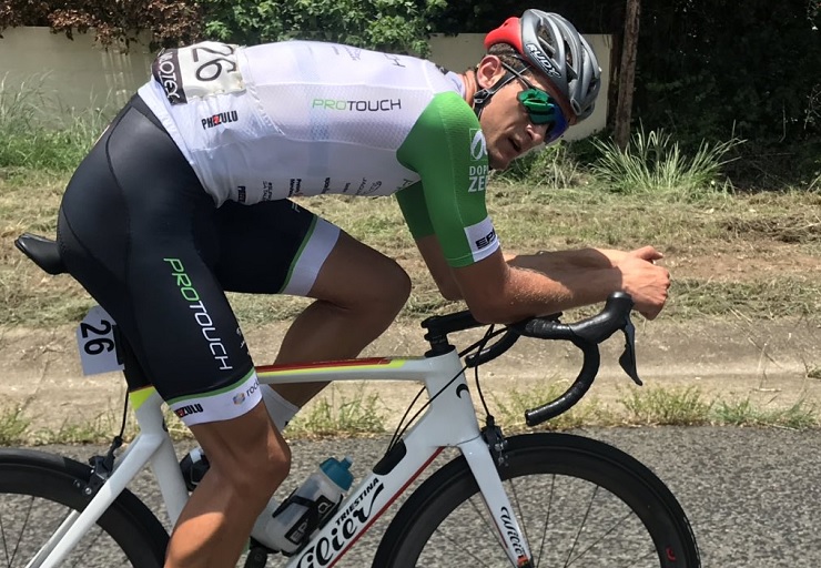 Rohan du Plooy soloed some 60km to convincingly win stage five of the Mpumalanga Tour today. Photo: Supplied