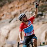 Astana Pro's Alexey Lutsenko winning stage five of the Tour of Oman today. Photo: Muscat Municipality/A.S.O./ Pauline Ballet