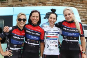 Kim le Court, Lynette Burger, Carla Oberholzer and Heidi Dalton of Demacon MaxWax