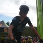 Matt Beers pictured moments before the start of his 10km prologue of the Knysna Bull today. Photo: Twitter/@knysnabull