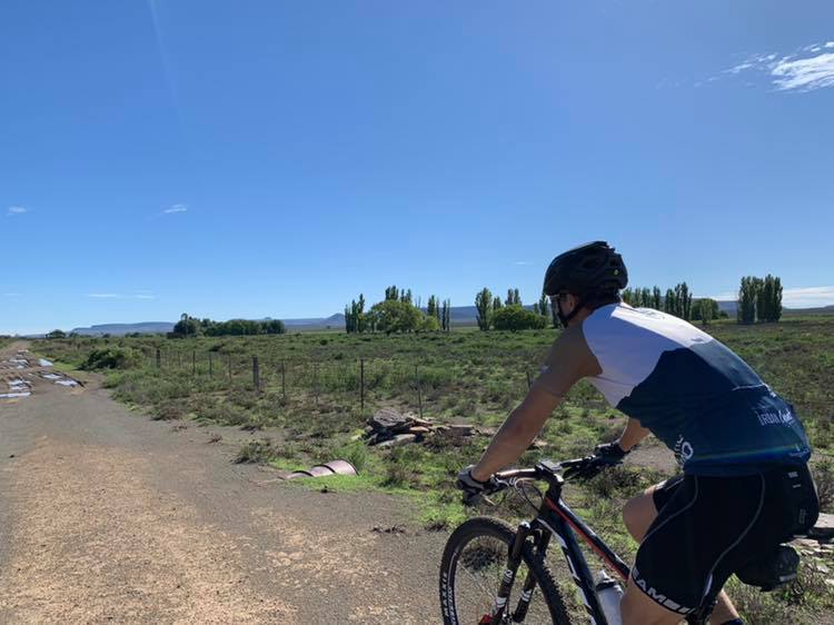 A mountain biker in action during the Ride The Karoo
