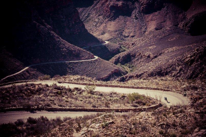 A lone rider during the Swartberg100