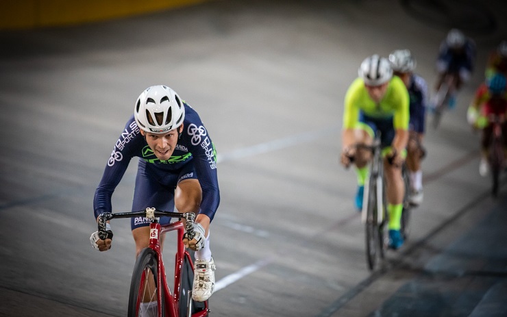 Team Enza's David Maree was pushed to the limits before winning the points race at the SA National Track Championships