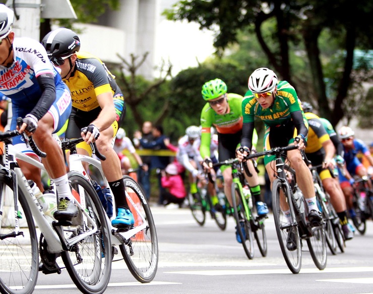 South Africa's Eddie van Heerden in action during stage one of the Tour de Taiwan. Photo: facebook.com/Tour-De-Taiwan