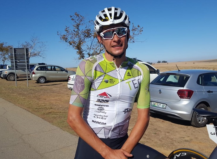 TEG Procycling's Gustav Basson (pictured) sprinted to victory on stage two of the Tour of Good Hope today. Photo: Full Stop Communications