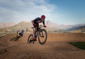 Sam Gaze distanced World Champion Nino Schurter in the final lap to claim a hard fought victory. Photo: Michal Červený
