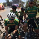 South Africa's Stefan de Bod (left) and Ryan Gibbons pictured before the start of the African Continental Champs road race today. Photo: Supplied
