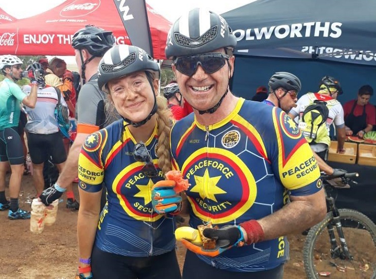 Father-daughter pair Willem and Thana Groenewald completed the eight-day Cape Epic