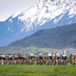Cyclists in action during the Tour of the Alps