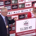 Belgian Victor Campenaerts broke the UCI Hour Record