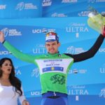 Kasper Asgreen in the green jersey after stage two of the 2019 Tour of California