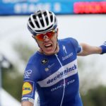 Remi Cavagna crossed the line first on stage three of the 2019 Tour of California