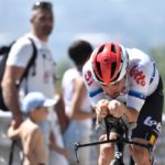 Victor Campenaerts during the time-trial on stage 21 of the 2019 Giro d'Italia