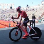 Chad Haga won the individual time trial on the final stage of the Giro d'Italia