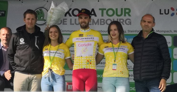 Jesus Herrade took the overall lead on stage three of the Tour de Luxembourg