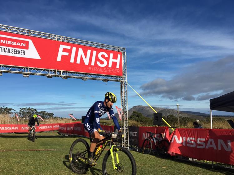Arno du Toit won the men's race at the third event of the Trailseeker Western Cape series
