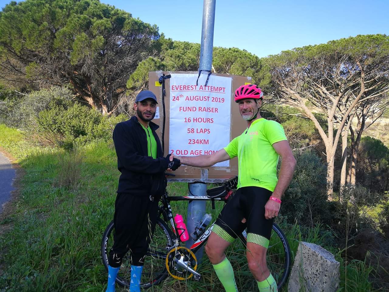 David Kleynhans successfully completed his fourth Everesting attempt