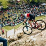 Pauline Ferrand Prevot won the elite women's XCO race at the UCI MTB World Cup