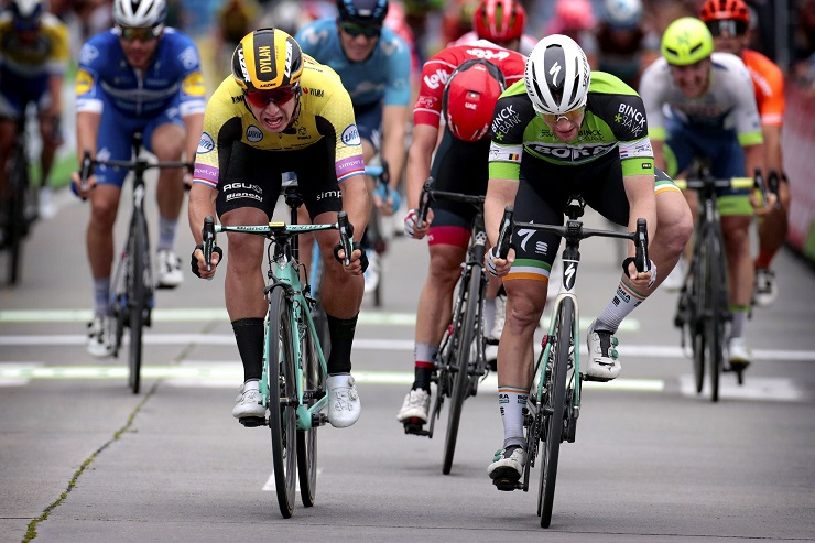 Sam Bennett took his third stage win in a row at the BinckBank Tour