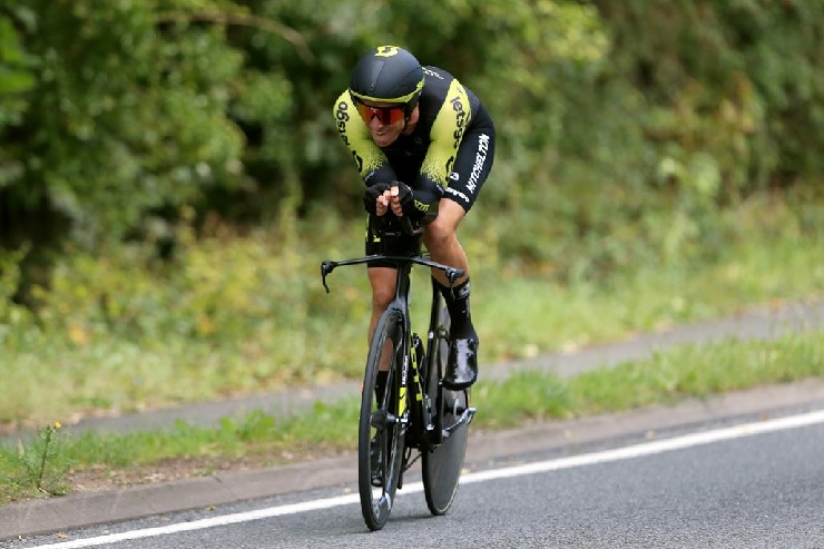 Edoardo Affini won the individual time-trial on stage six of the Tour of Britain