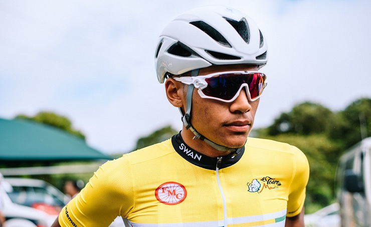 Dylan Redy retained the overall lead on stage two of the Tour de Maurice