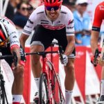 Fernando Gaviria (left) won stage one of the Tour of Guangxi