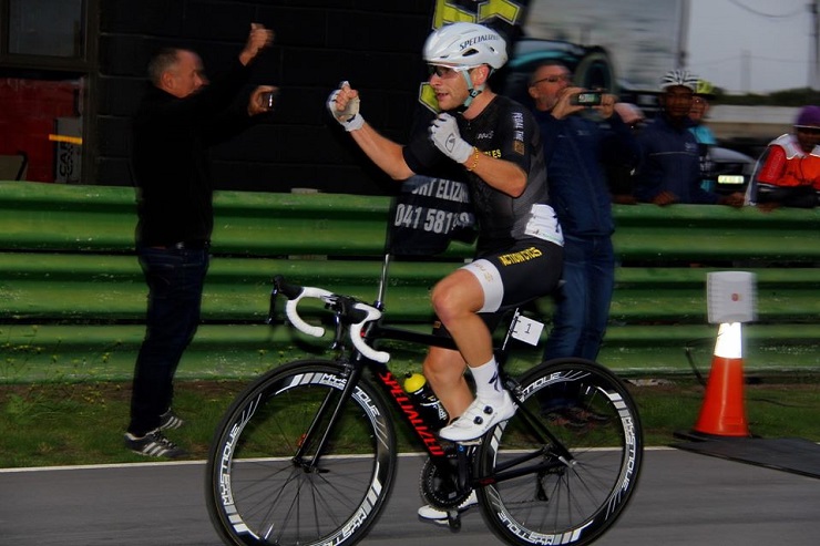 Brad Gouveris won the criterium on day one and two at the Festival of Cycling