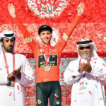 Adam Yates won stage three and took the red jersey at the UAE Tour