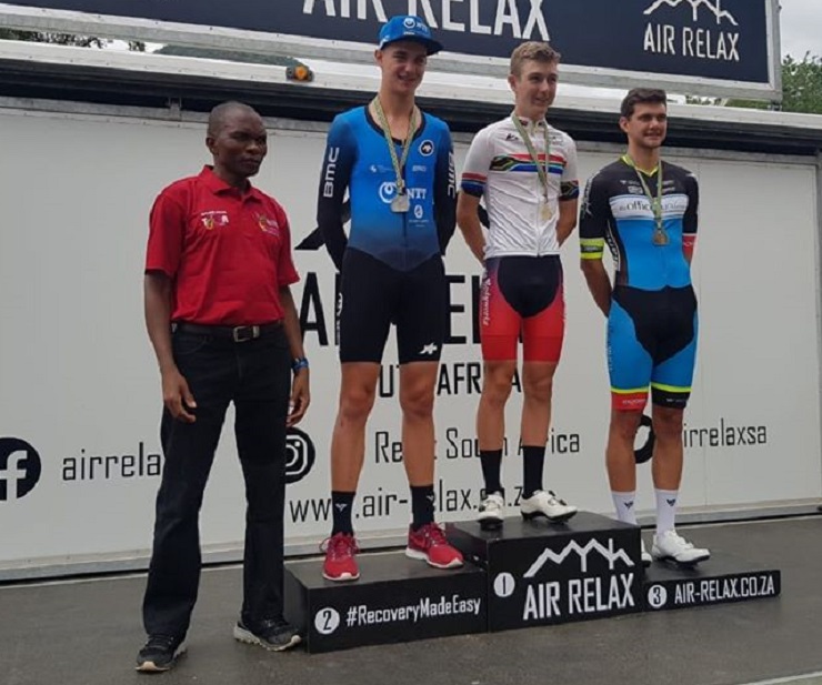 Byron Munton won the U23 title in the individual time-trial at the SA National Road Champs