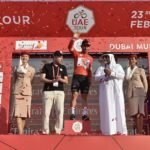 Caleb Ewan claimed victory on stage two of the UAE Tour