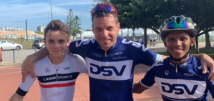 Three-time South African road champion Malcolm Lange (centre), who raced professionally from 1987 to 2011, has always been outspoken about doping in cycling.